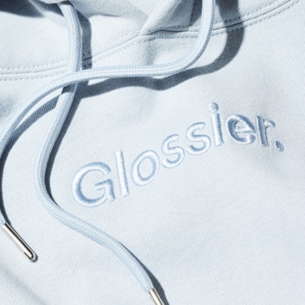 Glossier EXCLUSIVE Light Blue Sweatshirt